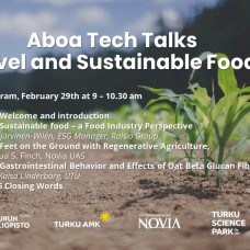 Aboa Tech Talks - Novel and sustainable food