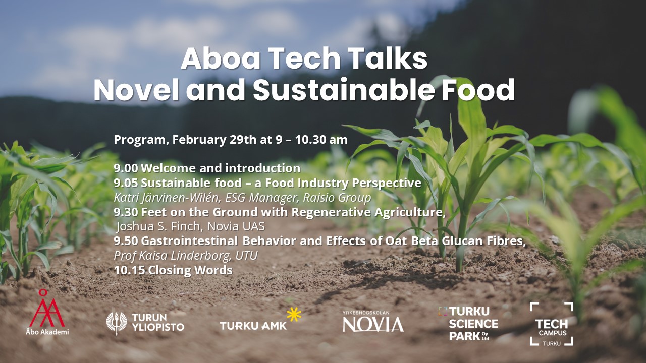 Aboa Tech Talks – Novel and sustainable food